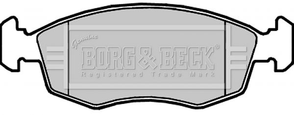 BORG & BECK stabdžių trinkelių rinkinys, diskinis stabdys BBP2310